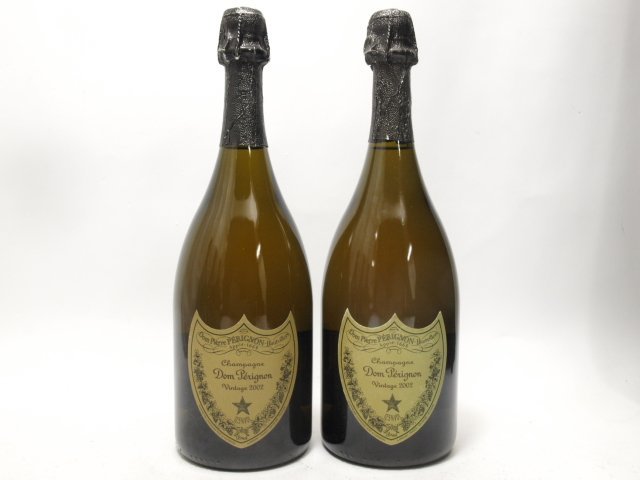 新版 Dom Perignon 2本セット☆AY94126/G563 750ml 2002年 白 ドン