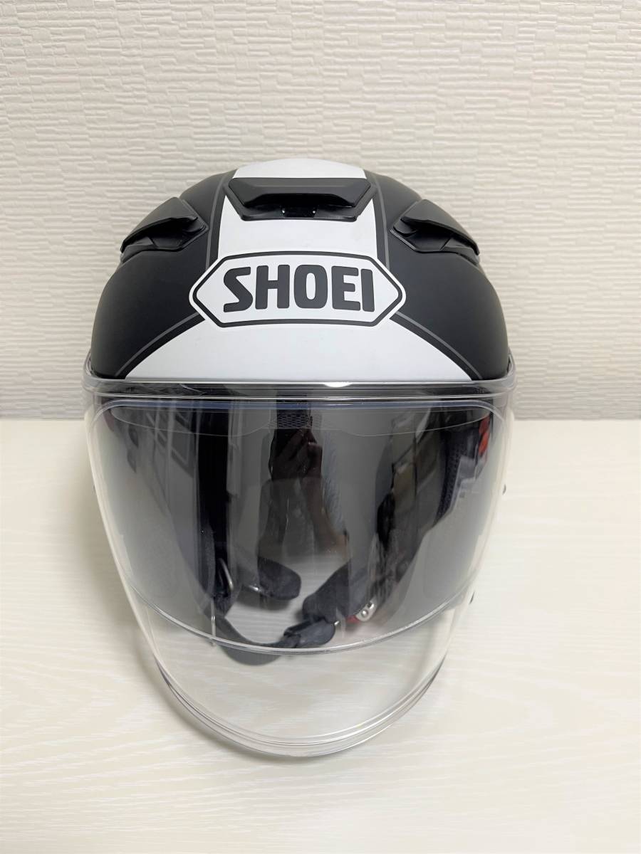 極美品】SHOEI J-CRUISE２ ADAGIO へルメット 白／黒 M（57cm） 収納袋