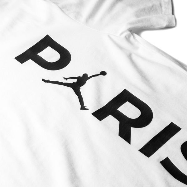 ★新品 L NIKE AIR JORDAN×PSG Wordmark WHITE Tシャツ ナイキ パリサンジェルマン ジョーダン PARIS SAINT GERMAIN WORDMARK T-SHIRT_画像2
