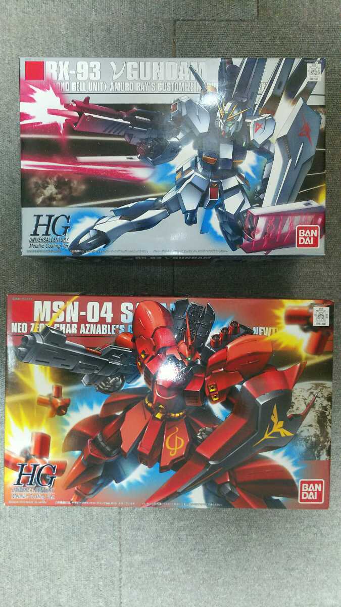 人気ブランドを サザビー νガンダム&MSN-04S RX-93 メタリック