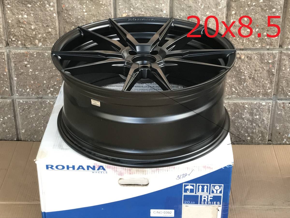 新品! Rohana RFX2 5H PCD112 20x9 +25,+35 Matte Black Concave USDM _画像3