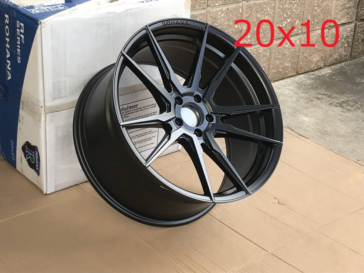新品! Rohana RFX2 5H PCD112 20x9 +25,+35 Matte Black Concave USDM _画像8
