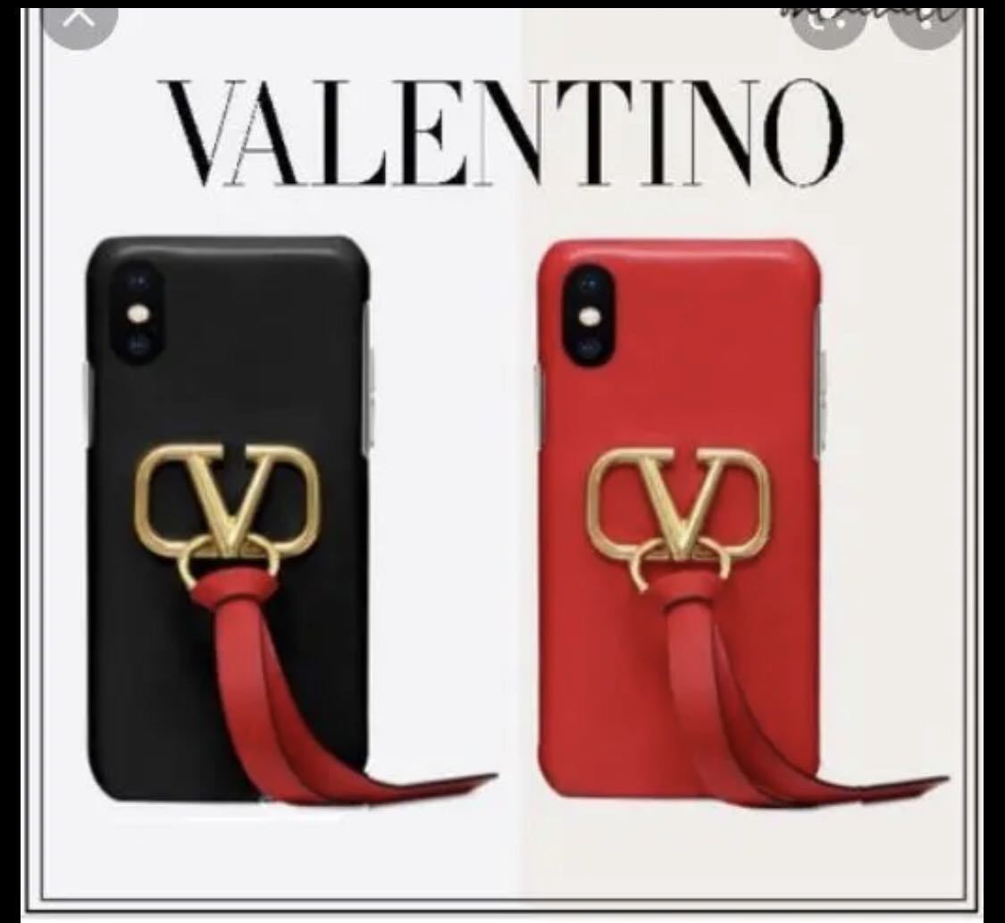 VALENTINO iPhone X Vリング ¥6万 スマホ ケース バレンティノ