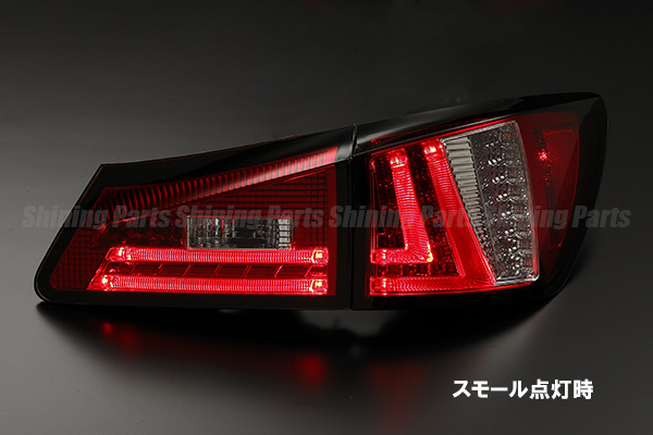 00.[LUCKY sale ] GSE20/21/25 IS250/IS350 fibre LED tail [ red clear ] Lexus USDM present look light bar custom parts 
