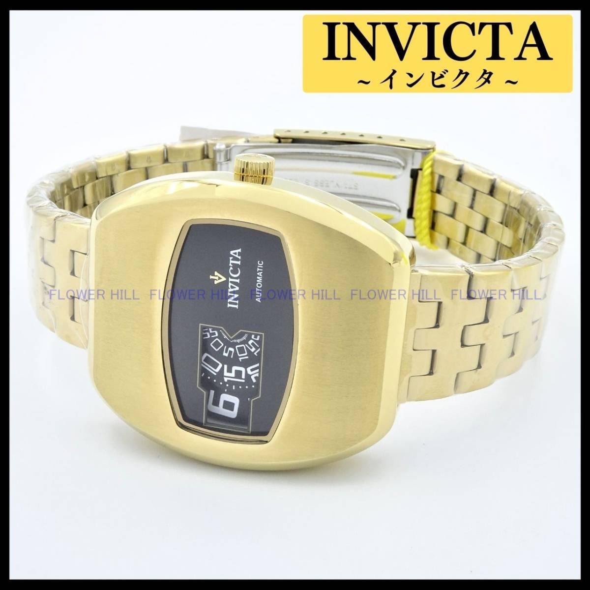 【新品・送料無料】インビクタ INVICTA 腕時計 ビンテージ VINTAGE 39976 自動巻き 機械式 ゴールド メタルバンド