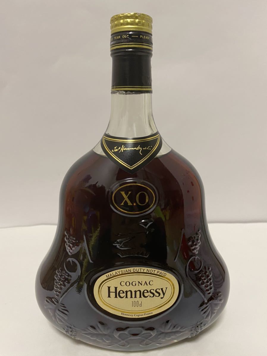 古酒 ヘネシー Hennessy XO グリーンボトル 金キャップ 1000ml 1L 古酒