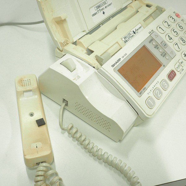 SHARP デジタルコードレスFAX電話機UX-310CL 家電 オフィス 通話/80 の
