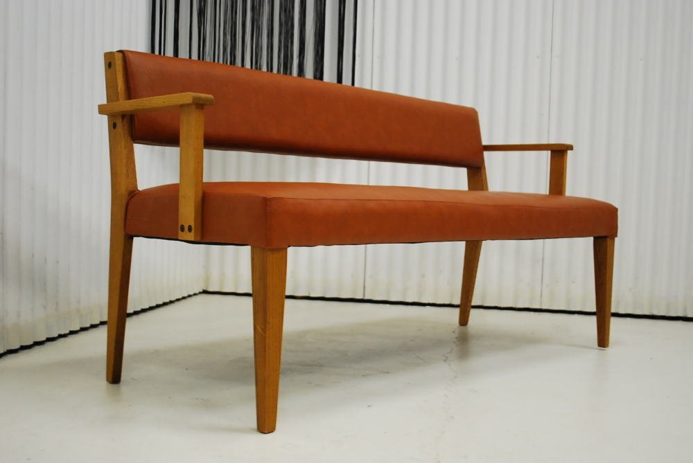  fixed amount * outlet * unused * free shipping * article limit * Vintage style modern design * elbow attaching bench sofa * white oak material 