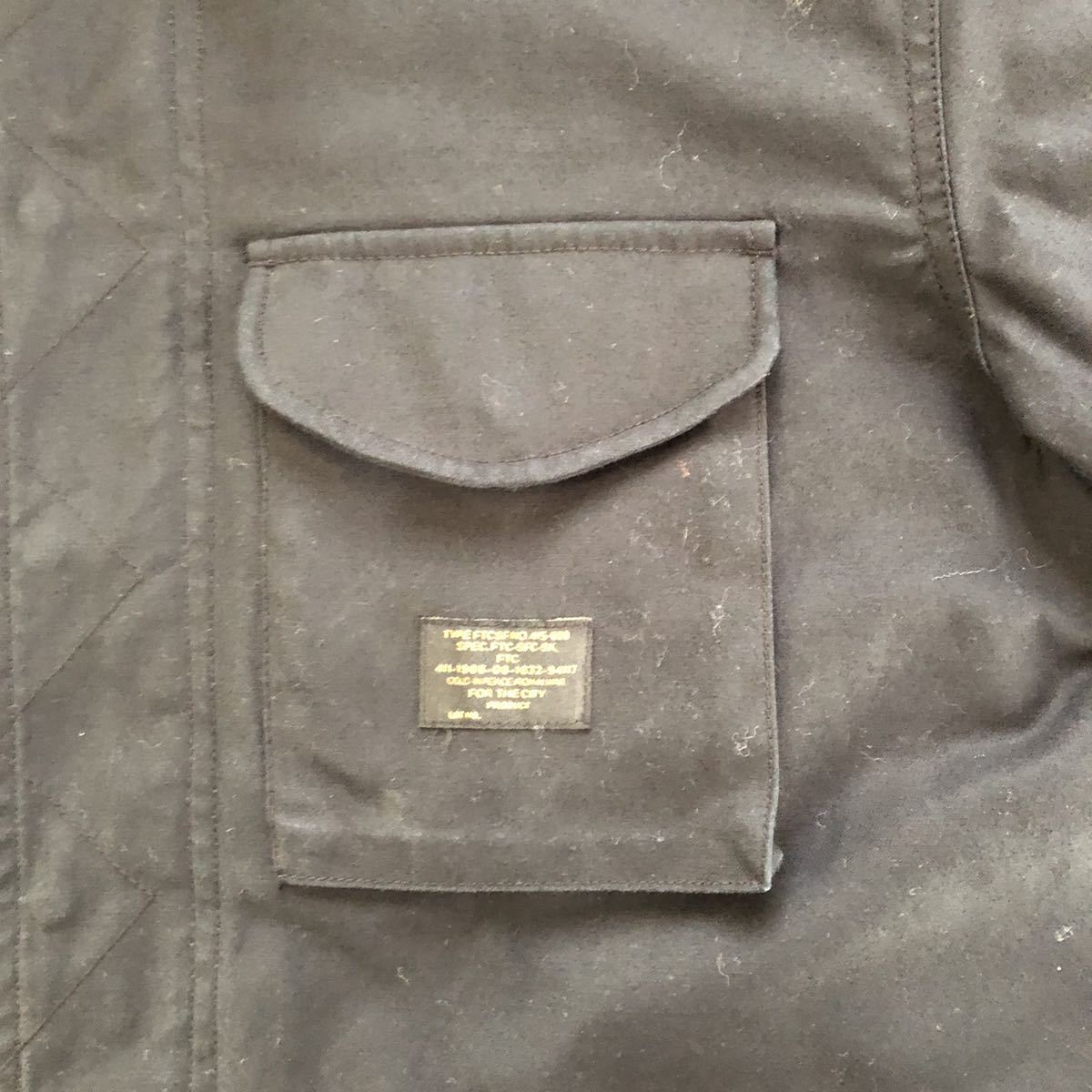 FTC HOODED CARGO JACKET フード取り外し可 Mサイズ ポリエステル