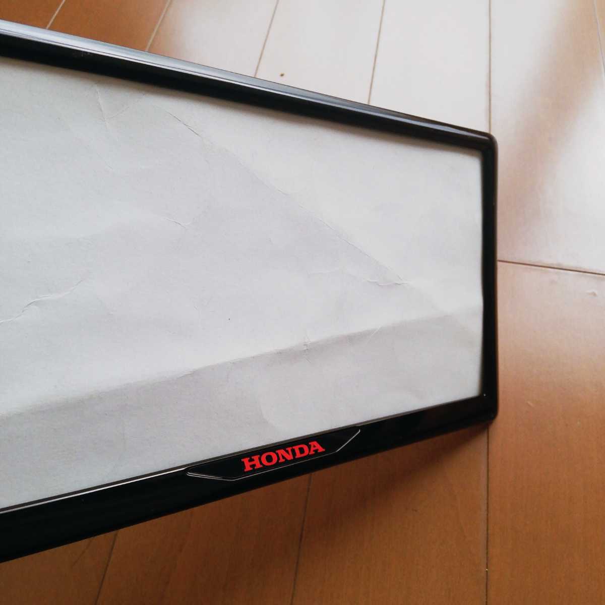 ホンダ 純正品 #E4 ナンバープレート枠 ブラック 前後2枚セット 希少 良品 2