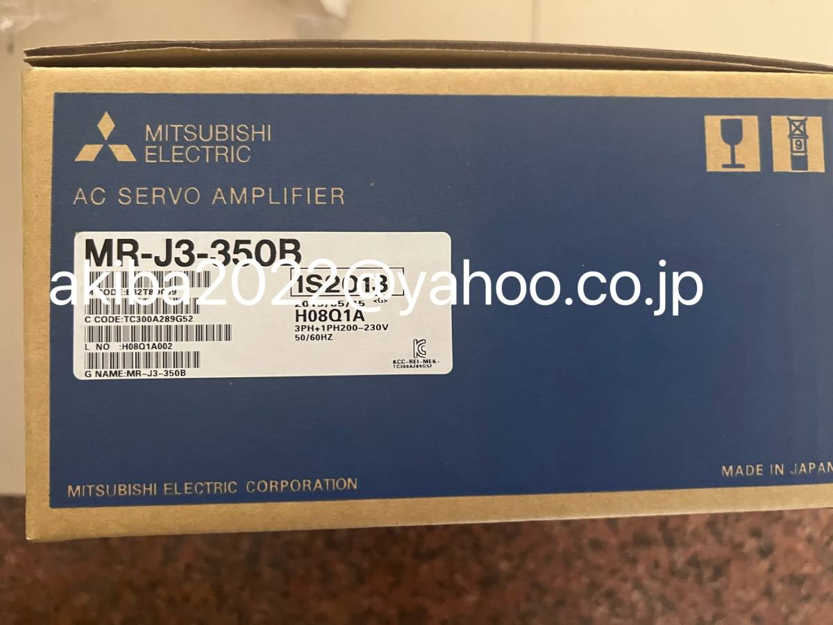 超新作】 新品☆ MR-J3-350B サーボアンプ 保証6ヶ月 MITSUBISHI/三菱