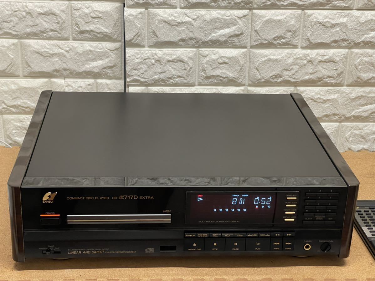 山水 SANSUI CD-α717D Extra CD プレーヤー-