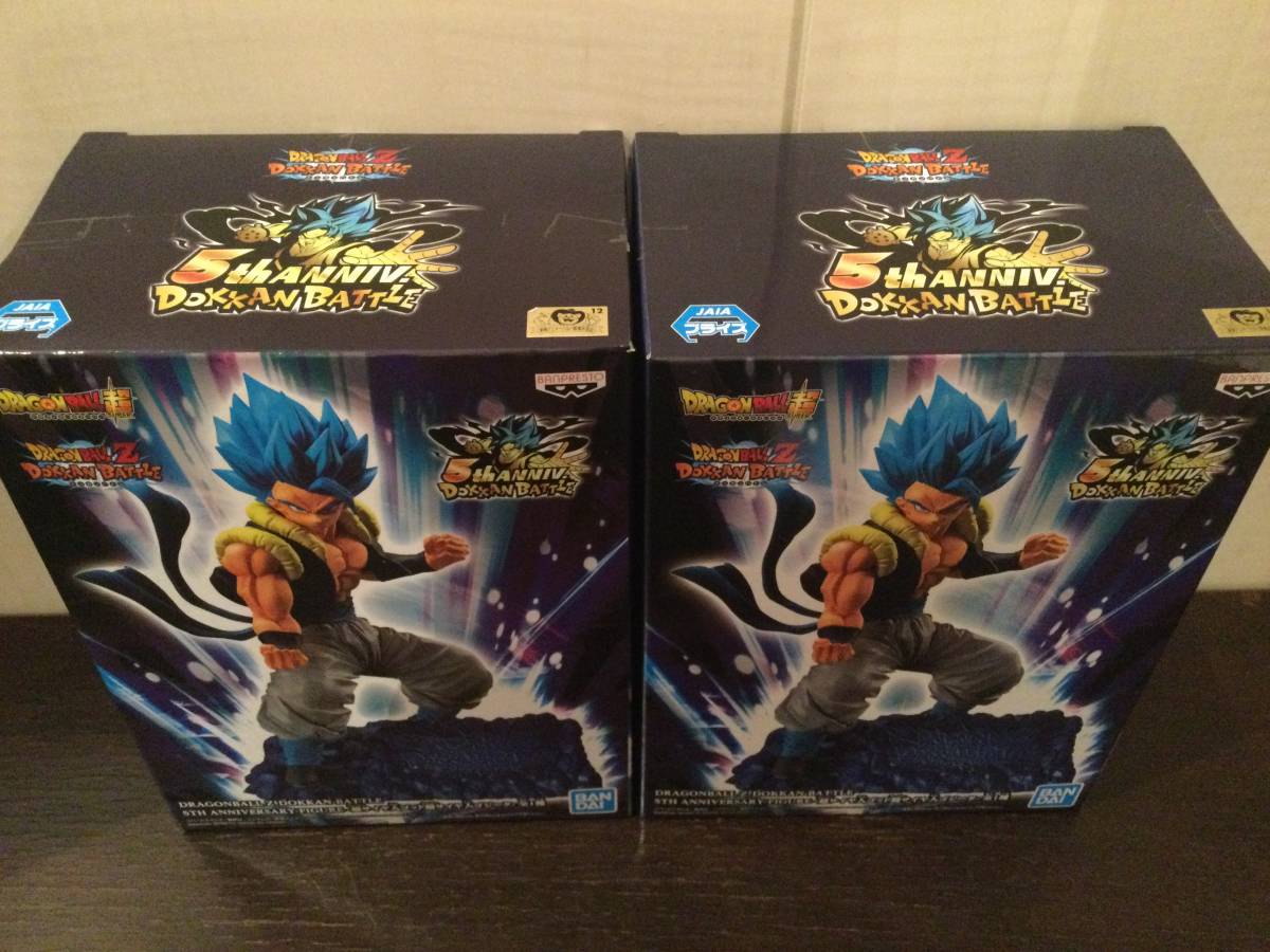 DRAGON BALL Z/DOKKAN BATTLE 5TH ANNIVERSARY FIGURE/ 超サイヤ人ゴッド超サイヤ人ゴジータ 2個セット フィギュア プライズ 新品 未開封_画像6