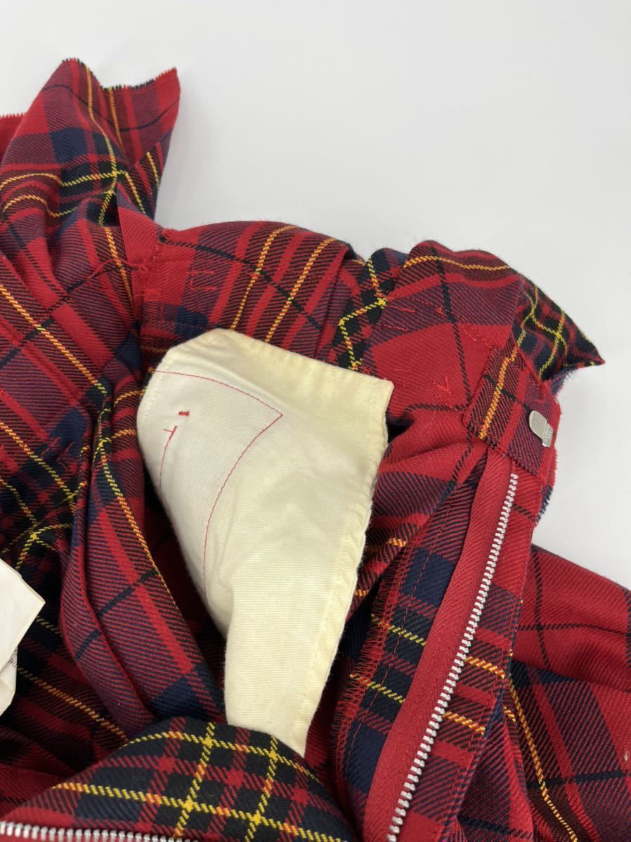 希少 /美品/変形/COMME des GARCONS/ウール チェック サルエルパンツ/SS/コムデギャルソン ボトムス tricot トリコ junya watanabe パンツ