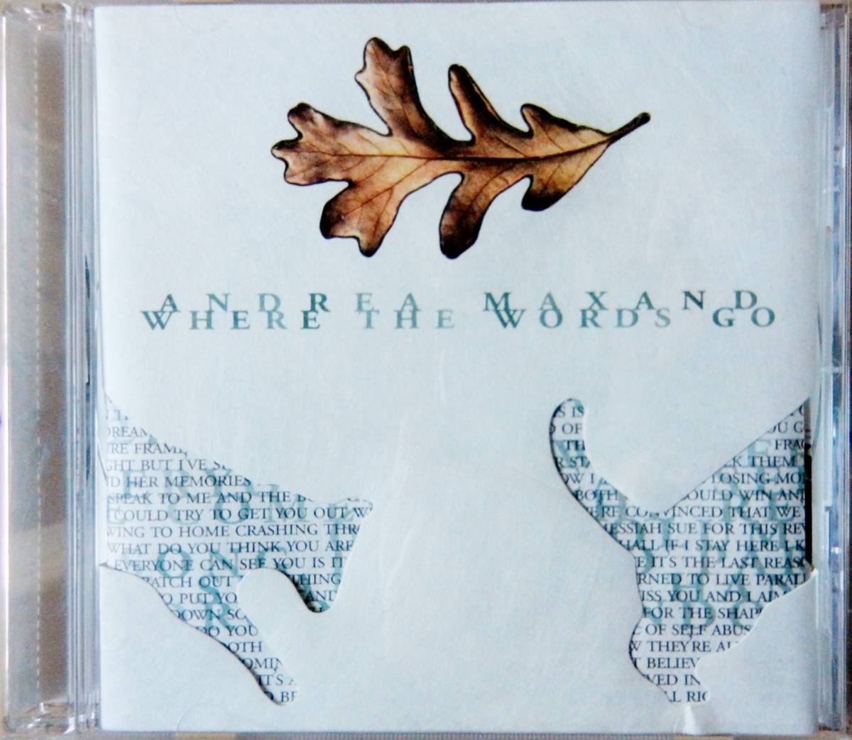 【CD】Andrea Maxand / Where the Words Go ☆ アンドレア・マサンド / ホエアー・ザ・ワーズ・ゴー_画像1