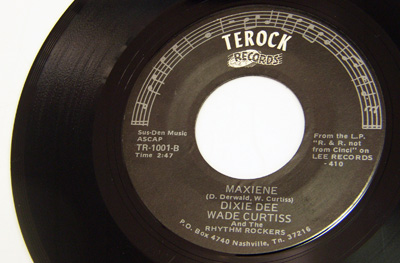 45rpm/ BRIGHT LIGHTS - DIXIE DEE WADE CURTISS - MAXIENE / 50's,ロカビリー,FIFTIES,TEROCK RECORDS,REPRO_画像3