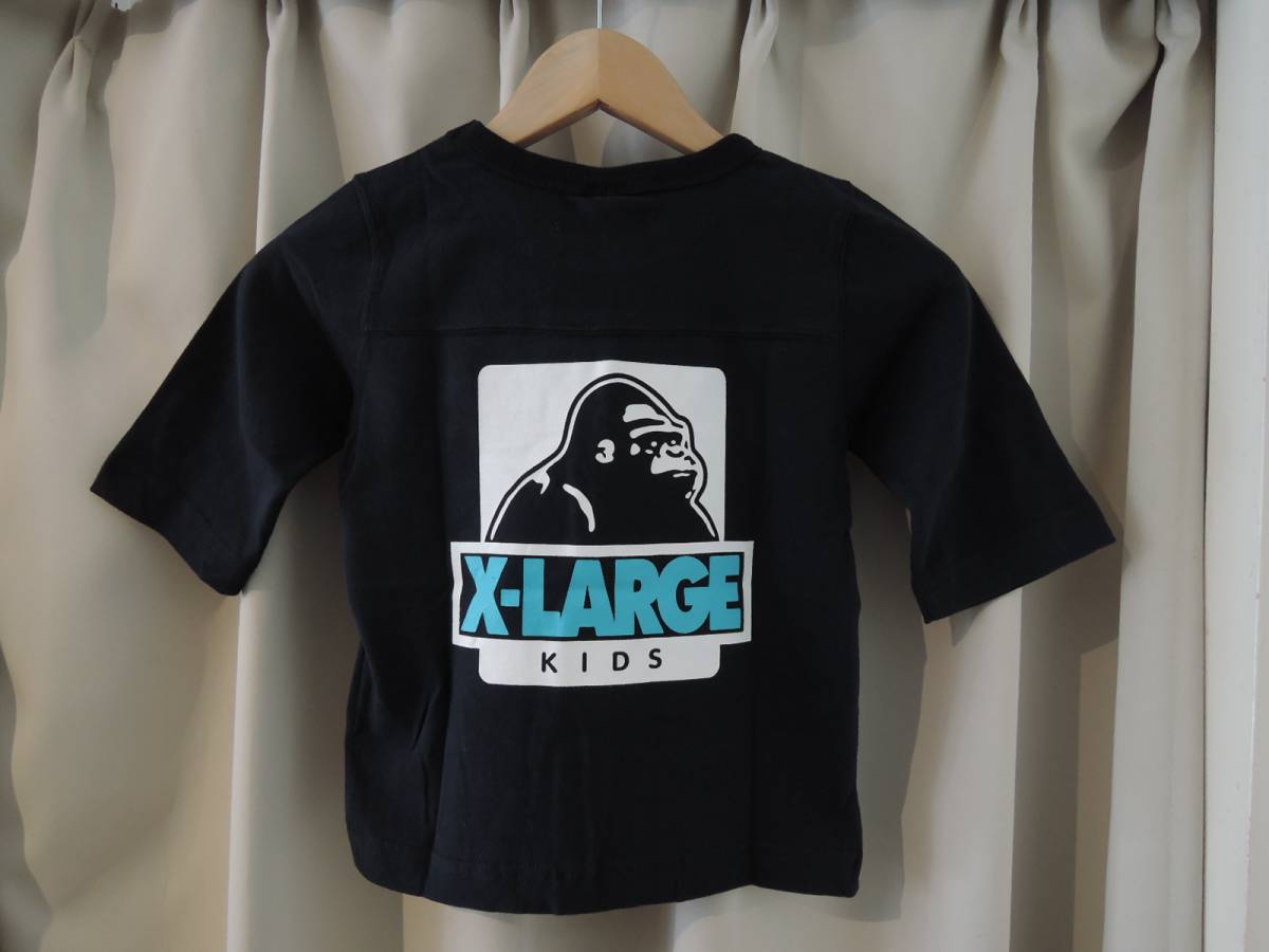 X-LARGE エクストララージ Kids CHAMPION ロゴ＆OGゴリラ H/S Tシャツ 黒 110 最新人気品　送料込　値下げしました_画像2