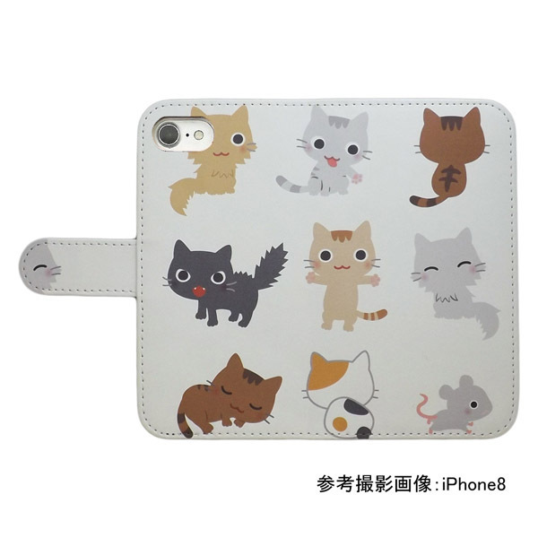 Galaxy A53 5G SC-53C/SCG15　スマホケース 手帳型 プリントケース 猫 ねずみ動物 かわいい ねこ キャラクター_画像2