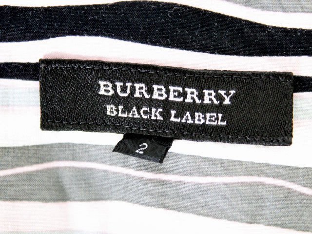バーバリーブラックレーベル BURBERRY BLACK LABEL 半袖シャツ マルチカラー_画像9