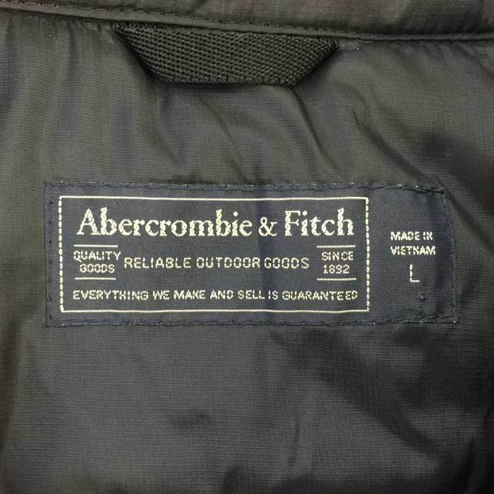 アバクロンビー&フィッチ Abercrombie & Fitch 薄手ベスト L ブラック_画像3