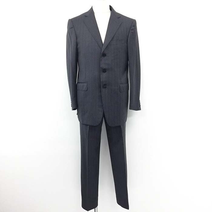 新品登場 エルメネジルドゼニア Ermenegildo Zegna TOROFEO スーツ 48 グレー ストライプ柄 その他 新品登場 エルメネジルドゼニア Ermenegildo Zegna TOROFEO スーツ 48 グレー ストライプ柄 その他