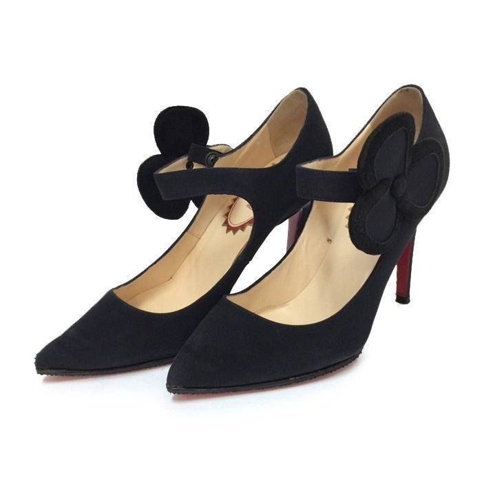 【返品交換不可】 Christian クリスチャンルブタン Louboutin ブラック 20周年記念モデル サテン パンプス 20ANS PENSEE 35.5 【返品交換不可】 Christian クリスチャンルブタン Louboutin ブラック 20周年記念モデル サテン パンプス 20ANS PENSEE 35.5