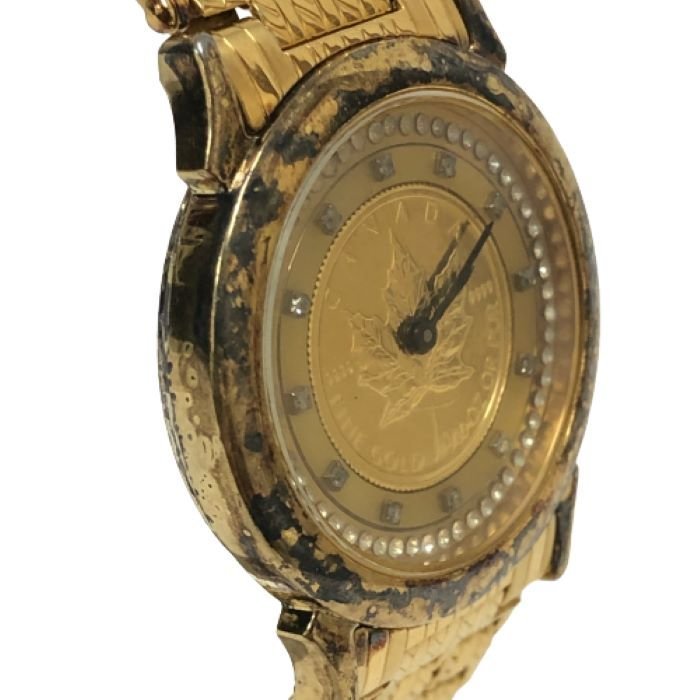エルジン ELGIN メイプルリーフ金貨 コイン 腕時計 クオーツ | isquil