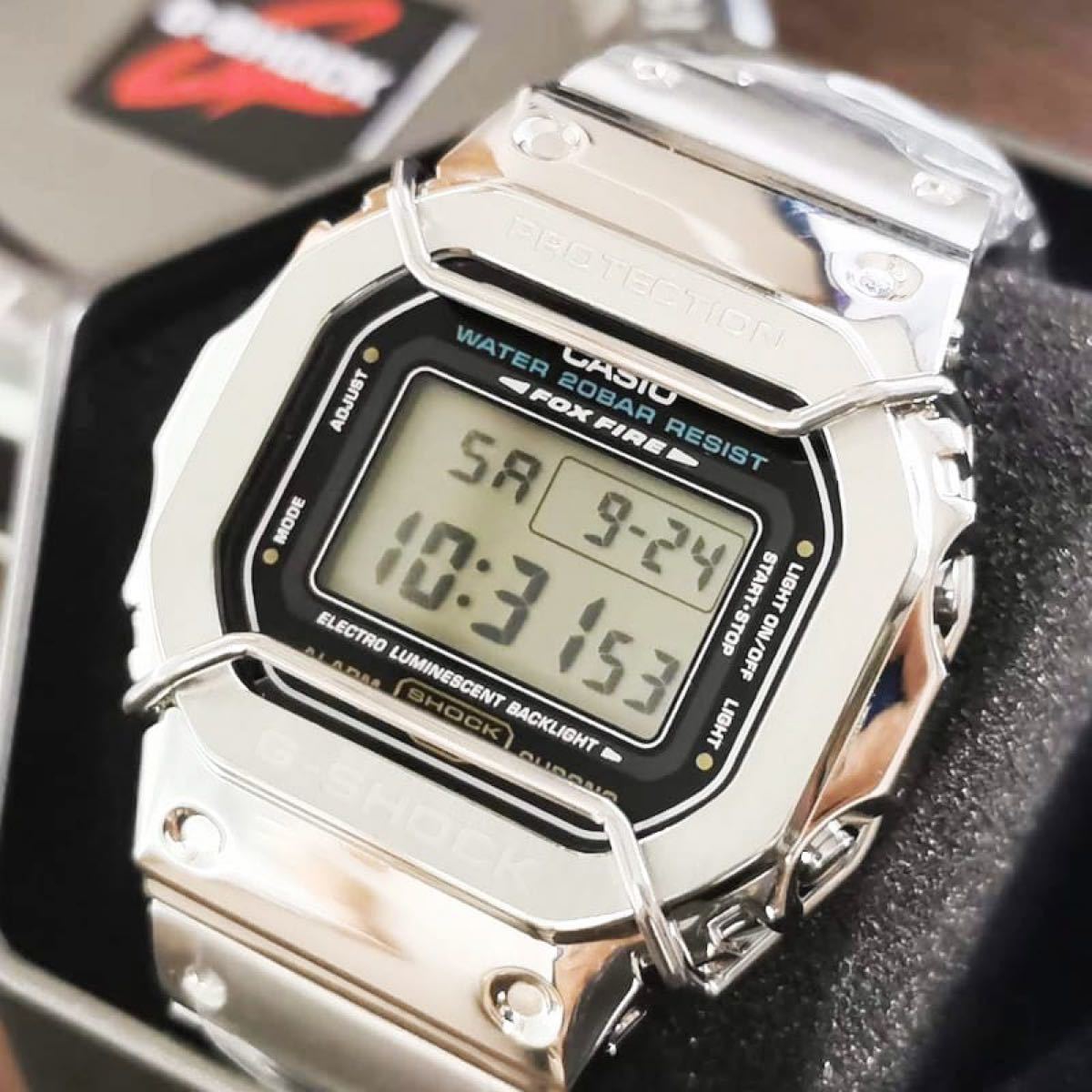 G-SHOCK DW-5600 フルメタルカスタム + バンパー [送料無料 G-SHOCK DW-5600 フルメタルカスタム + バンパー [送料無料