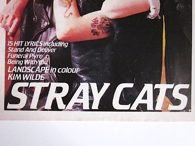 即決 ★ 1981年発行 絶版本 ★ 海外音楽誌 ★ STRAY CATS ストレイ キャッツ Polecats ネオロカ ロカビリー Adam and the Ants_画像2