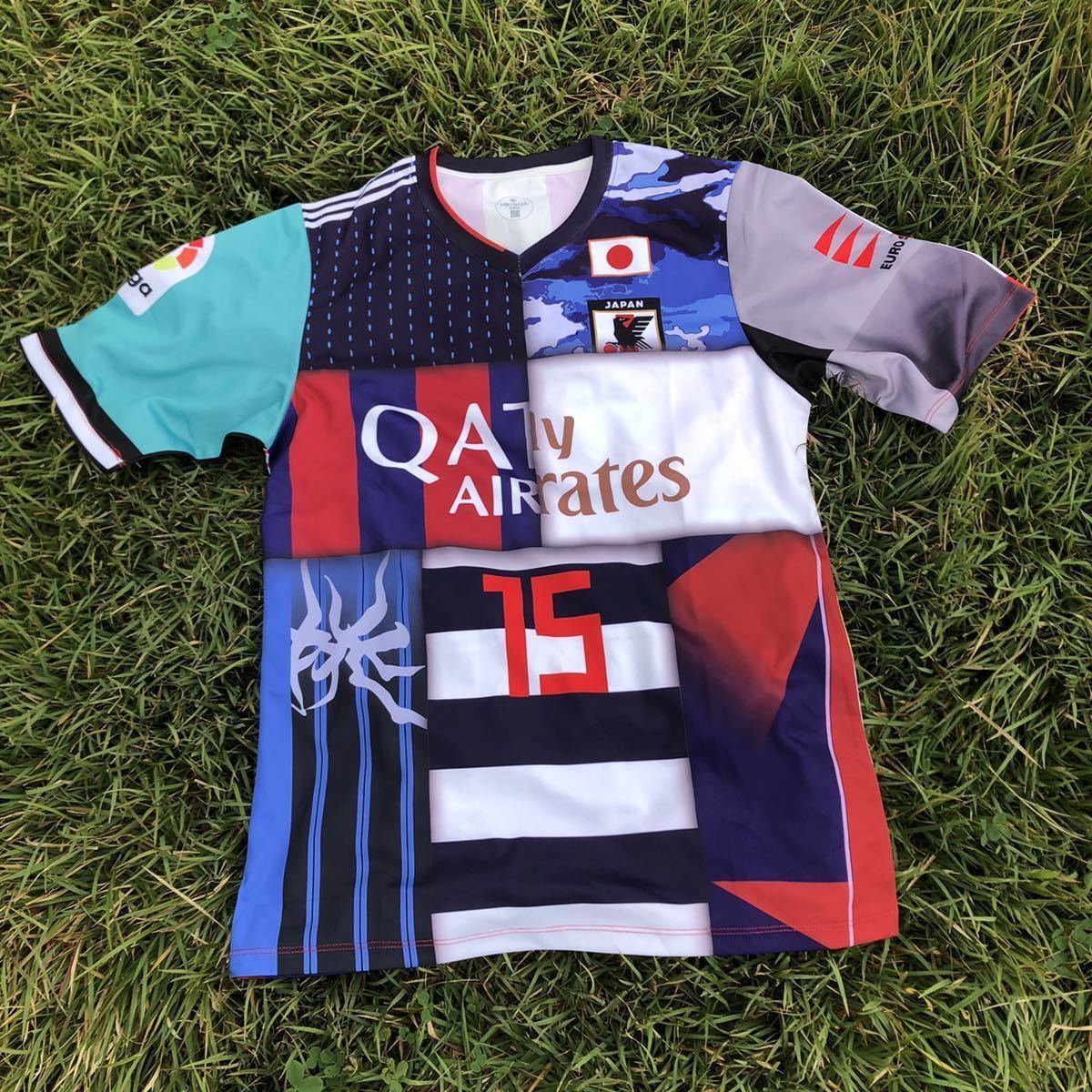 非売品【Lサイズ】久保建英 歴代ミックスユニフォーム 日本代表 非売品【Lサイズ】久保建英 歴代ミックスユニフォーム 日本代表