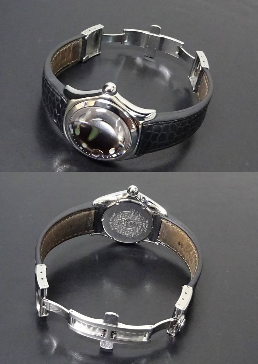 希少 CORUM コルム バブル 39.250.20 黒文字盤 36mmケース 純正ベルト