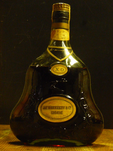 あたりませ JAs. Hennessy X.O 通関済 金キャップ(1960年代以前流通