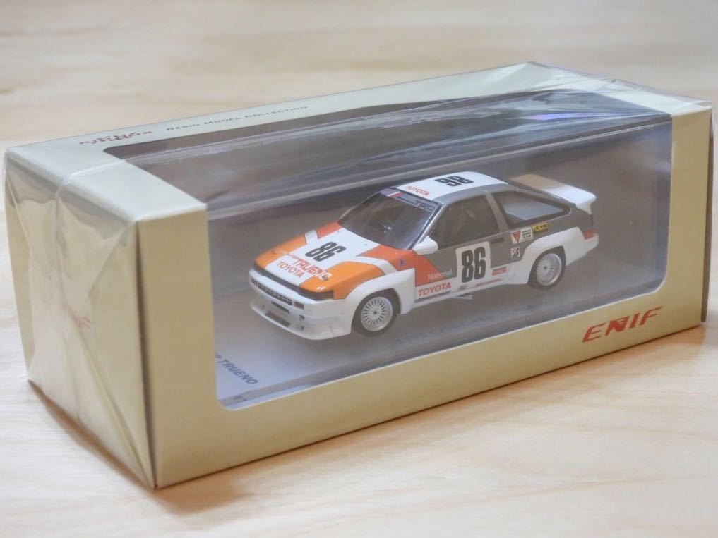 【新品：未開封】エニフ 1/43 トヨタ スプリンター トレノ N2 1985年 カローラ/スプリンターグランドカップ No.86 浅野自動車トレノ [ENIF]_画像6