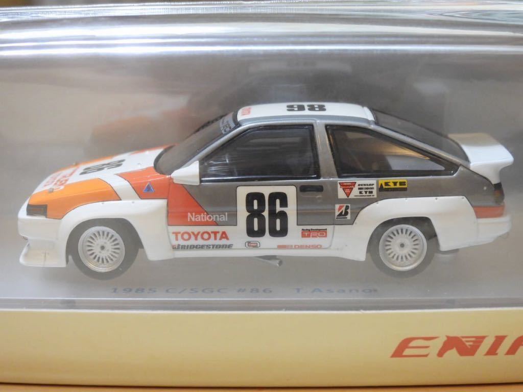 【新品：未開封】エニフ 1/43 トヨタ スプリンター トレノ N2 1985年 カローラ/スプリンターグランドカップ No.86 浅野自動車トレノ [ENIF]_画像3