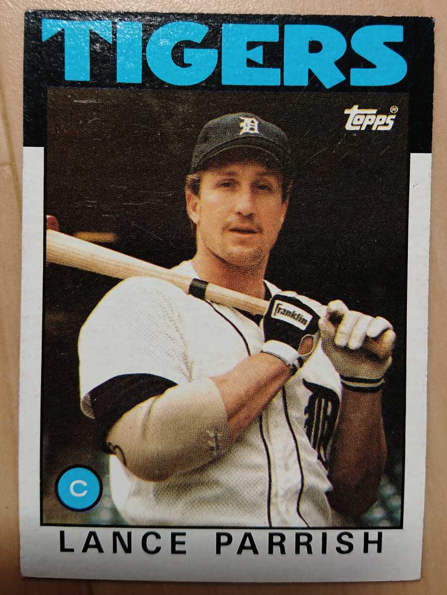 ★LANCE PARRISH TOPPS 1986 #740 MLB メジャーリーグ 大リーグ ランス パリッシュ DETROIT TIGERS デトロイト タイガース ALLSTAR_画像1