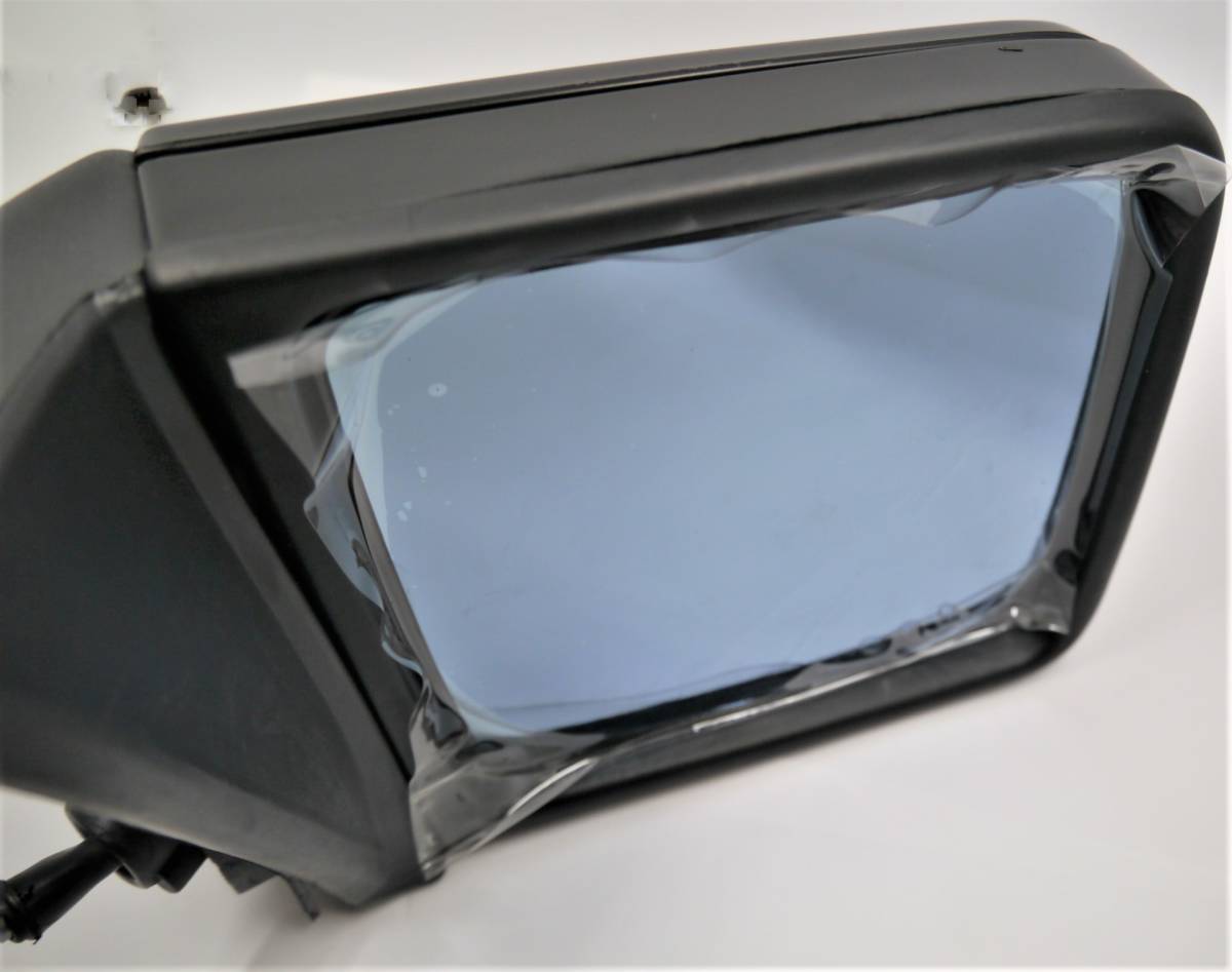 ( including carriage ) BENZ Benz W124 W201 190 series door mirror glass attaching left right set not yet painting [ left steering wheel * blue glass * new goods ] manual . times adjustment type 