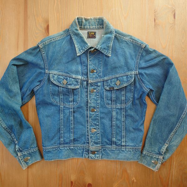 レア 雰囲気抜群 90's THE REAL McCOY'S LEE 101-J デニムジャケット 再開困難 RIDERSデニムジャケット リアルマッコイ lee101ーJ Gジャン/デニムジャケット