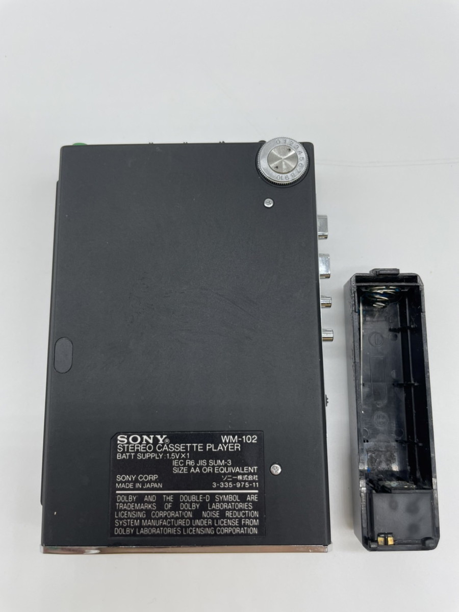 SONY ソニー カセットプレーヤー WM-102 WALKMAN 電池ボックス・ケース