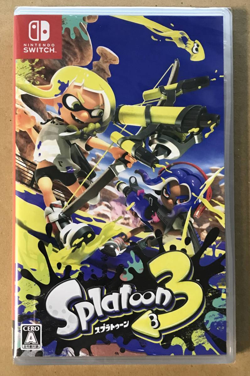 新品未開封品 Nintendo Switch Splatoon 3 スプラトゥーン3 パッケージ版 ソフト ネコポス送料無料｜PayPayフリマ