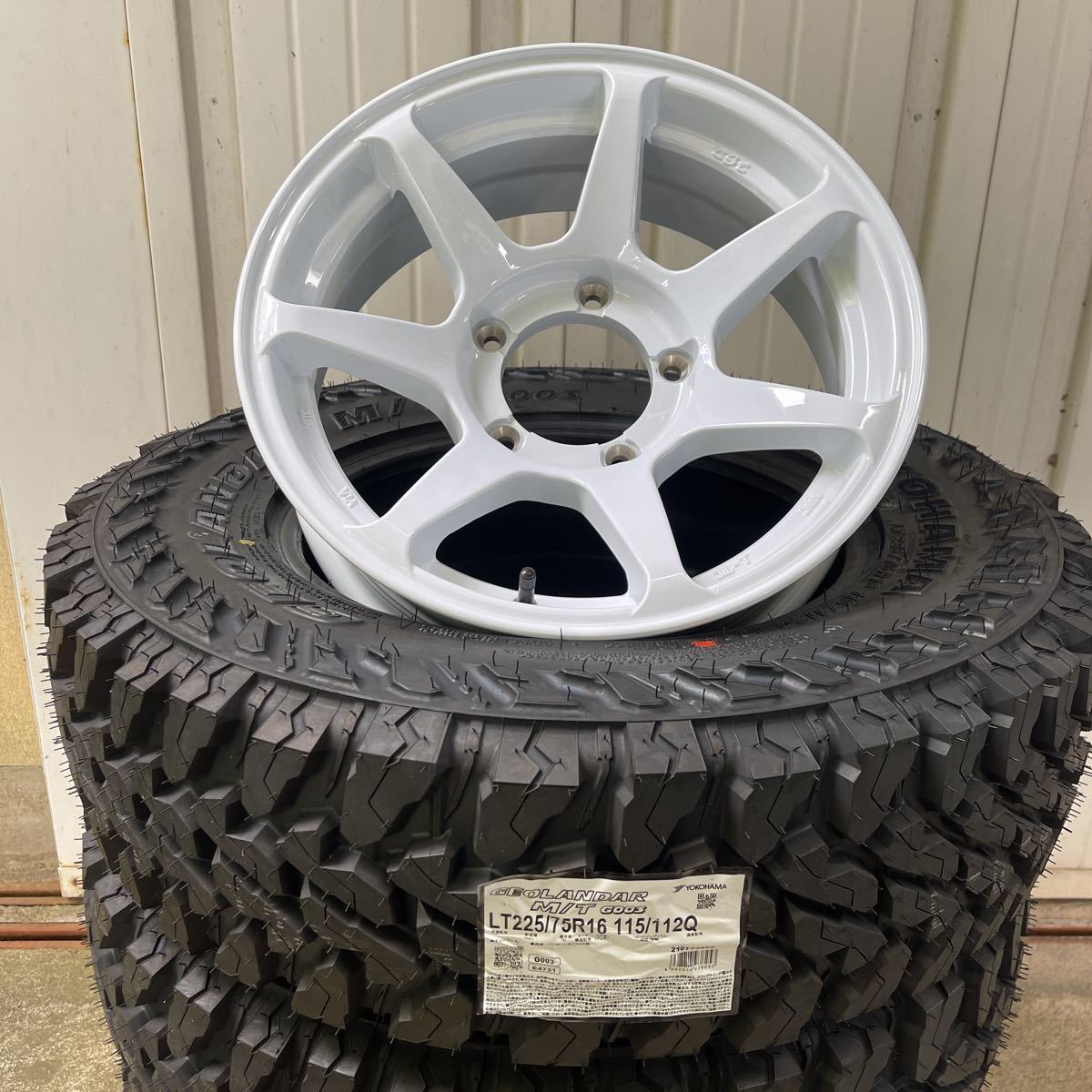 ヨコハマジオランダーG003◆225/75R16◆16×5.5J-20◆《CST ZERO-1HYPER J》スズキジムニー　ホワイトJBJAリフトアップオーバーフェンダー_画像2