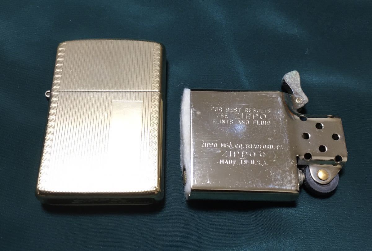 ZIPPO 10K ジッポー 10金 GOLD ゴールド 年式不明 現状品の画像8