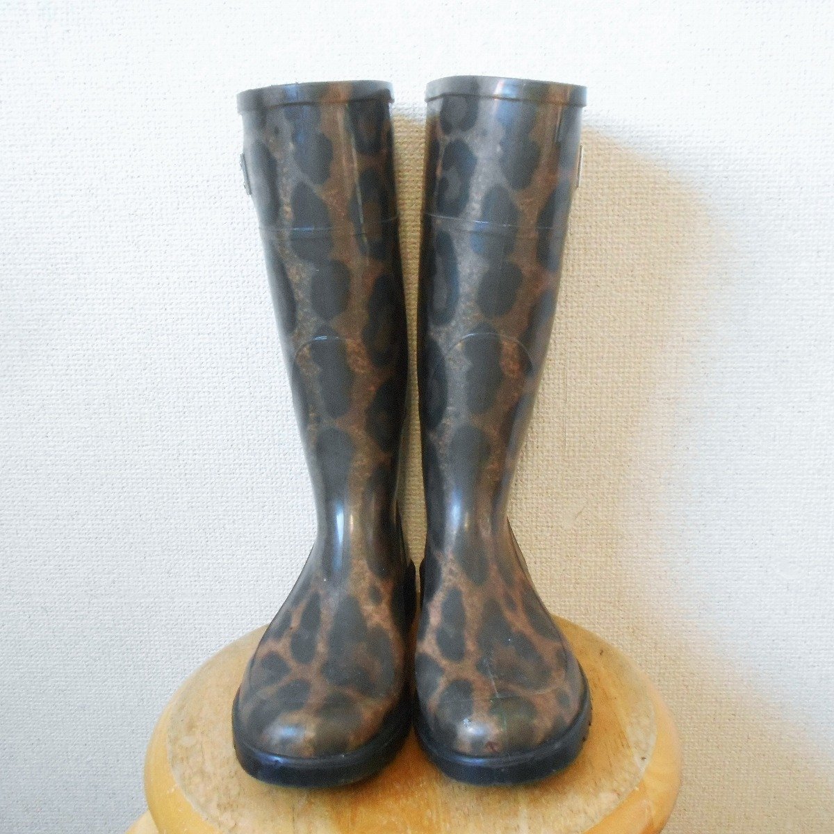  Dolce & Gabbana DOLCE&GABBANA Leopard rain boots boots 36