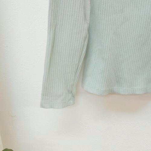 ジェニィ ラブ JENNI love 160㎝ 長袖 Tシャツ カットソー グリーン 系 ロゴ 刺繍 トップス_画像4