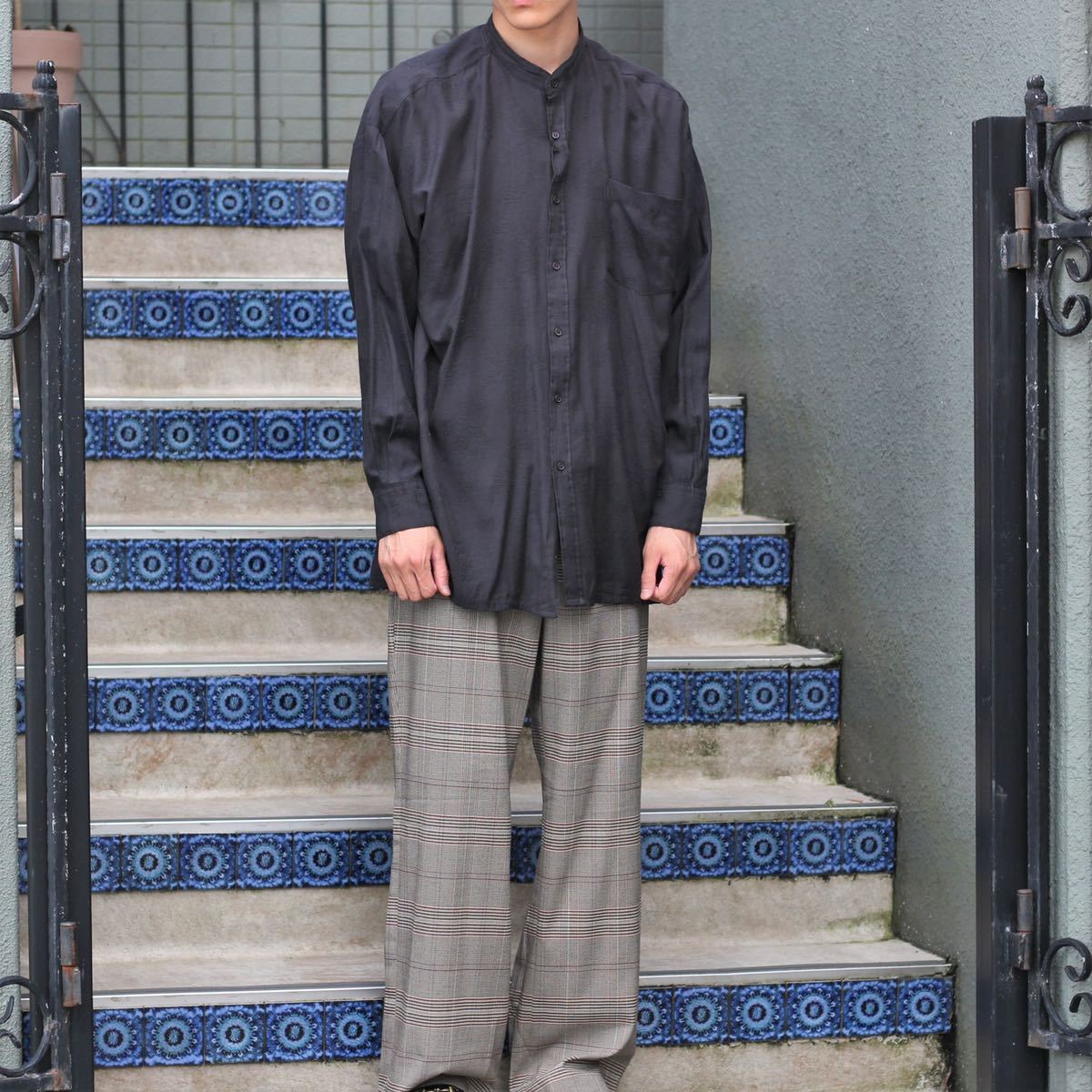 USA VINTAGE CHECK PATTERNED SLACKS PANTS/アメリカ古着チェック柄