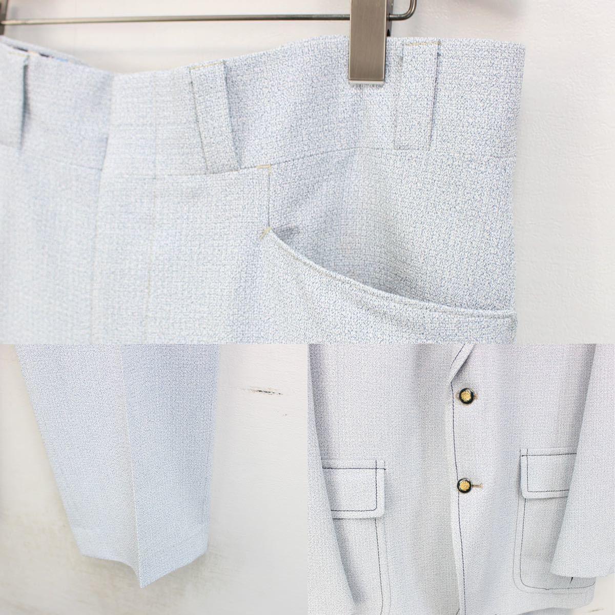 EU VINTAGE 2B DESIGN SET UP SUIT/ヨーロッパ古着2つボタンデザインセットアップ