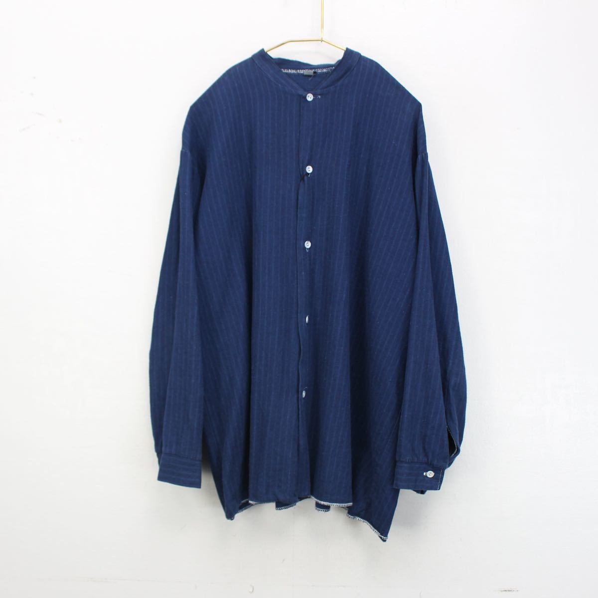 EU VINTAGE ヨーロッパ古着ストライプ後染めスリーピングシャツ | www