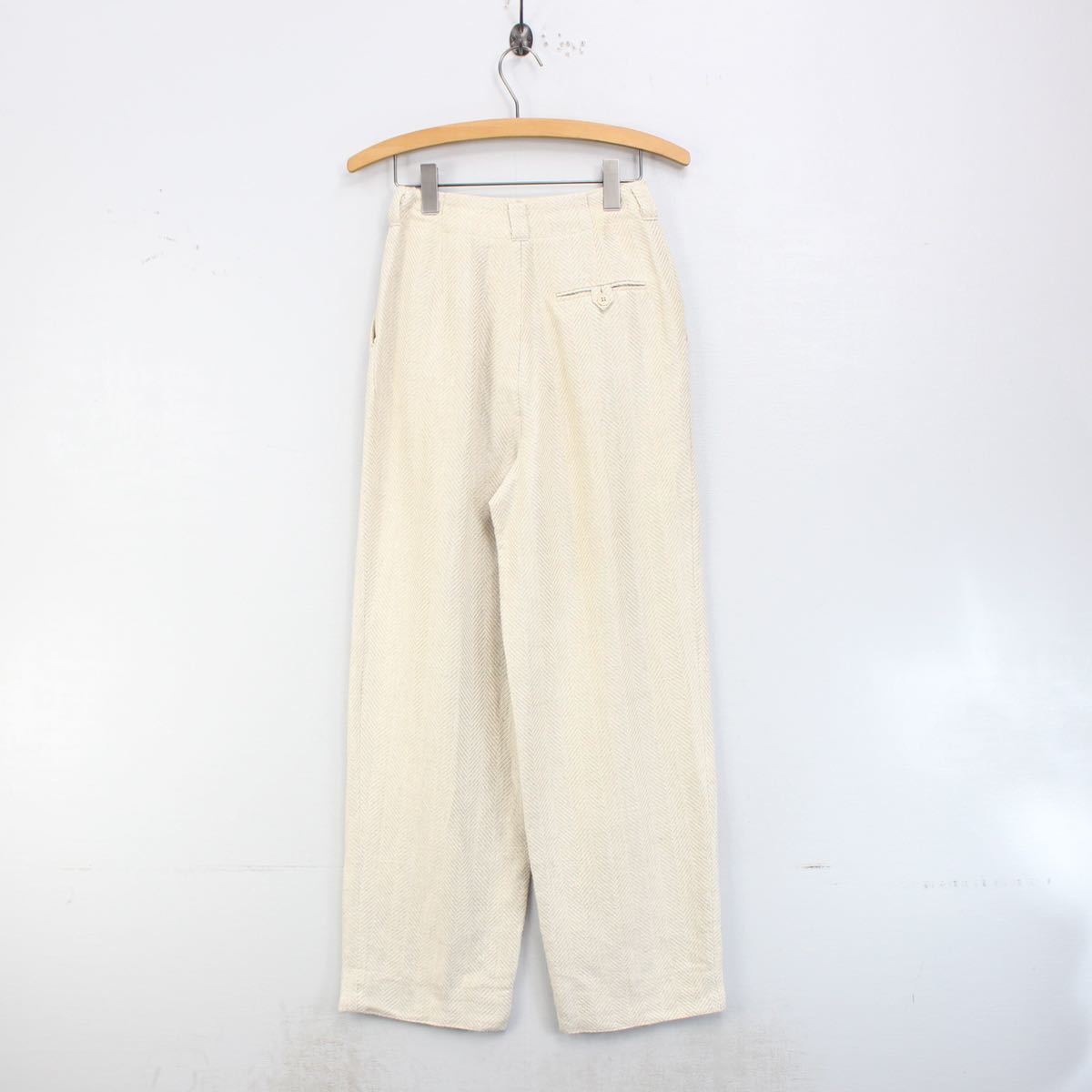 USA VINTAGE Calvin klein LINEN TUCK PANTS/アメリカ古着カルバンクラインリネンタックパンツ_画像5