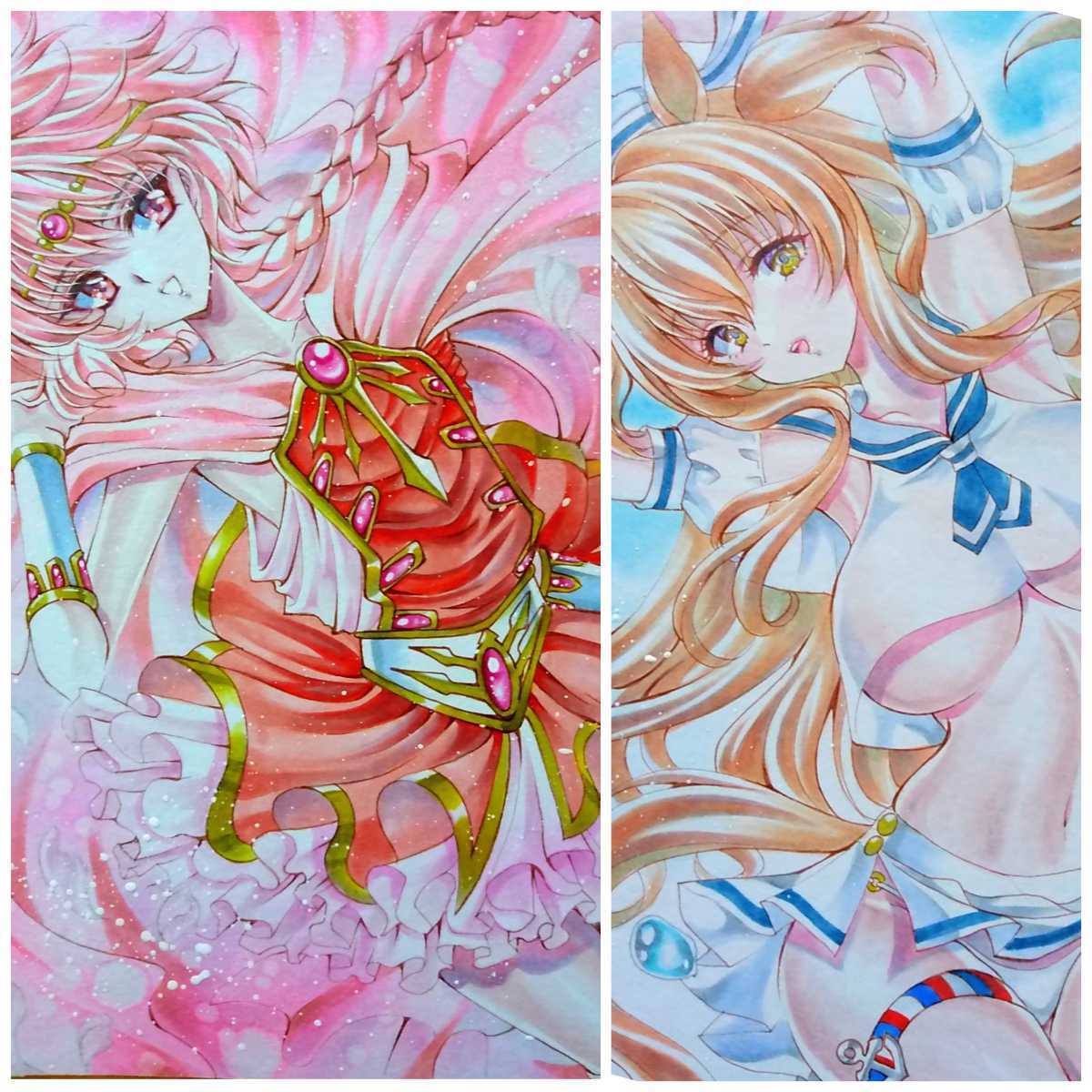 簡易 イラストオーダー リクエスト〕色紙 同人 版権 オリジナル 簡易 イラストオーダー リクエスト〕色紙 同人 版権 オリジナル
