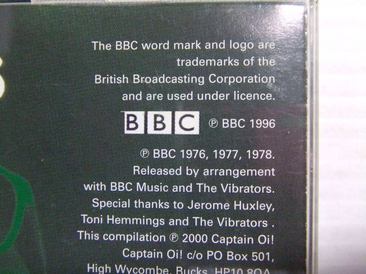 パンクCD★ザ・ヴァイブレーターズ Vibrators /BBC Punk Sessions/英国輸入盤★8枚同梱送料100円 はの画像4