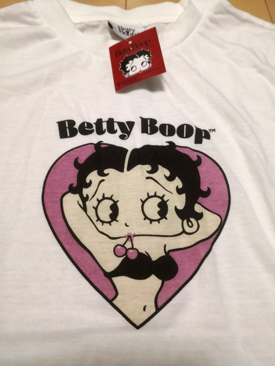 新品タグ付き。BETTY BOOP ベティ・半袖Tシャツ 